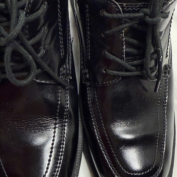 Nunn Bush Black Leather Oxfords size 7 men’s comfort gel insoles slip resistant - Picture 3 of 11